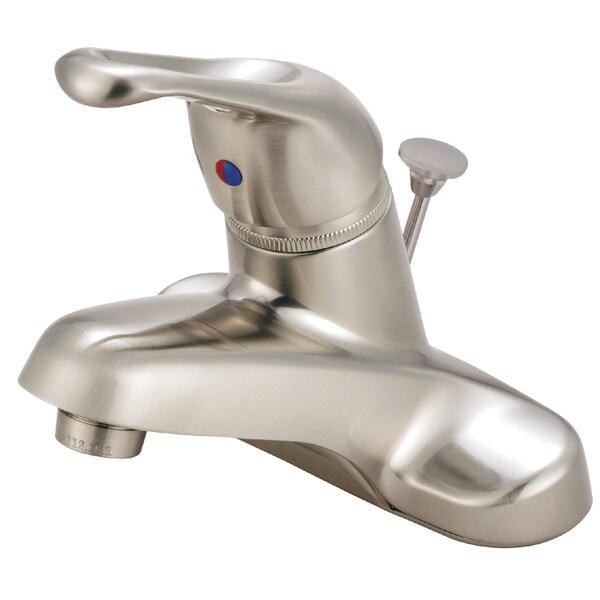 Kingston Brass 4" Centerset Bathroom Faucet, Brushed Nickel GKB518B - main
